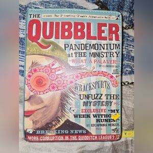Harry Potter Luna Lovegood The Quibbler Crossbody Purse Bag Pink Chain